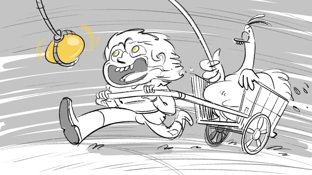 The goose is now on control of peasant's will so she demands more and more.